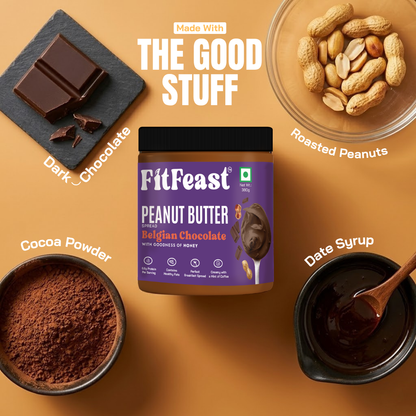 Belgian Chocolate Peanut Butter 380g | As Seen on Shark Tank